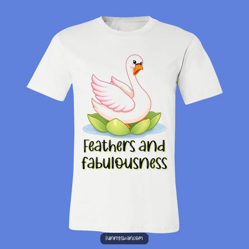 Funny Pink Swan T-Shirt: Joyful Elegant Dancer, Ideal Funny Gift for Her