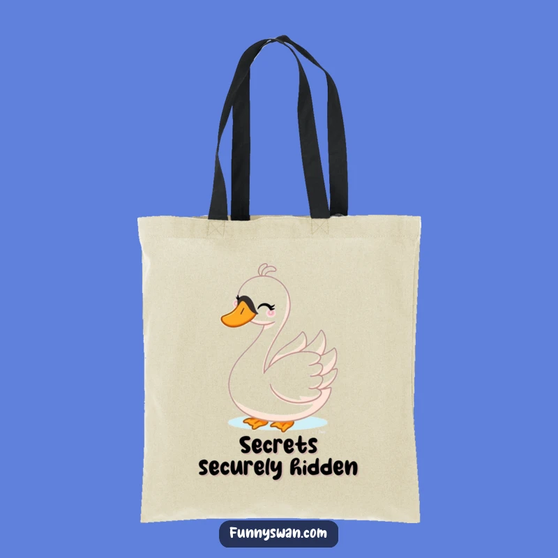 Funny Swan Peek-a-Boo Tote Bag: Charming Accessory for Playful Everyday Adventures